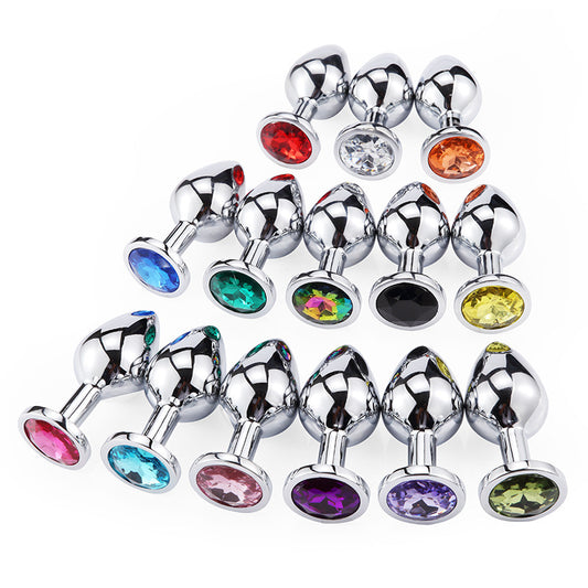 Butt Plug 3Pcs/Set S M L Metal Anal Plug Stainless Steel Sex toy for men women