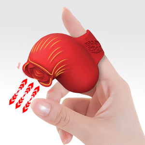 Silicone Suction Intimate Toy Rose Finger Vibrator Rechargeable | NZ Discreet Delivery by Seductiva