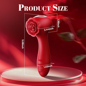 Rose Vibrator 10-frequency Body Massager Vibrating Egg Rose Flower Rotating Bead Vibrator by Seductiva