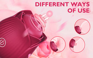 Seductiva Bloom: 10-Mode Rose Flapping Vibrator & Egg - Sensory Wellness Product Perspective - NZ Local Stock