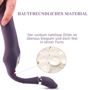 Seductiva Velvet: 10-Frequency C-Type Dual Motor G-Spot & Clitoral Vibrator Size Reference & Packaging - Shipped from NZ