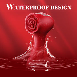 Rose Vibrator 10-frequency Body Massager Vibrating Egg Rose Flower Rotating Bead Vibrator by Seductiva