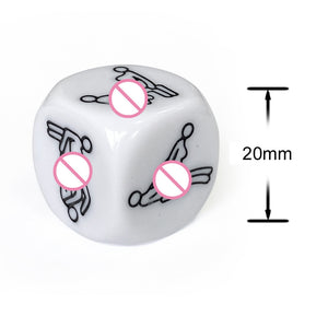 Seductiva 4-in-1 Naughty Glow-in-the-Dark Dice Game – Bedroom Fun for Couples Size Reference & Packaging - Shipped from NZ