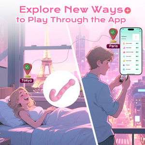 Seductiva Masturbation vibrator dual vibration AV stick backyard massage APP remote flirting sex toy - Sensory Wellness Product Perspective - NZ Local Stock