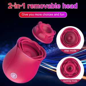 Seductiva Petal: 2-in-1 Rose Suction & Tapping Vibrator - Sensory Wellness Product Perspective - NZ Local Stock