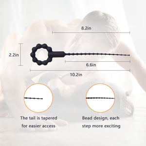 Seductiva Sound: Vibrating Urethral Sounding Rod with Pull Ring - Sensory Wellness Product Perspective - NZ Local Stock
