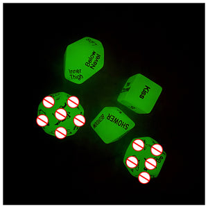 Seductiva 5-in-1 Glow-in-the-Dark Couples Intimacy Dice Game Set Size Reference & Packaging - Shipped from NZ