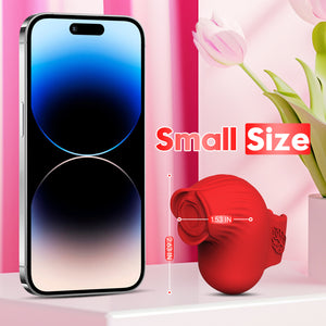 Silicone Suction Intimate Toy Rose Finger Vibrator Rechargeable | NZ Discreet Delivery by Seductiva