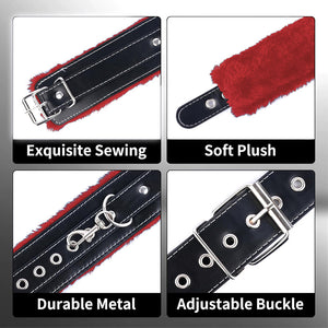 Seductiva Adult Couples Bondage Gear Set – Hand & Back Plush Belt with Breast Clip - Sensory Wellness Product Perspective - NZ Local Stock
