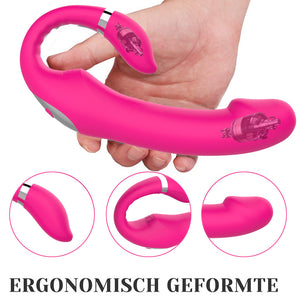 Seductiva Velvet: 10-Frequency C-Type Dual Motor G-Spot & Clitoral Vibrator - Sensory Wellness Product Perspective - NZ Local Stock