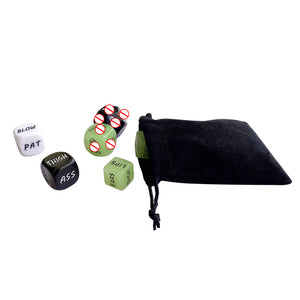 Seductiva 6-in-1 Glow-in-the-Dark Acrylic Dice Game Set for Couples - Sensory Wellness Product Perspective - NZ Local Stock