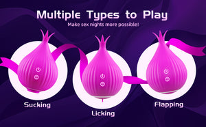 Seductiva Onion-Shaped Sucking Egg – Variable-Frequency Tongue & Tapping Vibrator - Sensory Wellness Product Perspective - NZ Local Stock