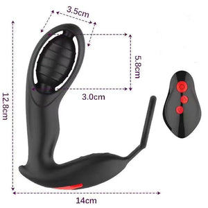 Seductiva Extra Mile - Dual-Motor Prostate & Cock Ring Set NZ by Seductiva
