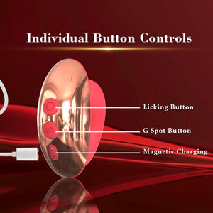 Multi Frequency Strong Vibrating Tongue Licking Vibrator For Her by Seductiva