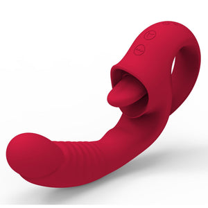 Seductiva Mutil frequency stimulation tongue licking vibrator female masturbation woman sex toy - Sensory Wellness Product Perspective - NZ Local Stock