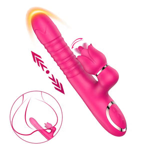 Seductiva Flora | 12-Mode Licking & Thrusting Rabbit Vibrator - Sensual Wellness NZ