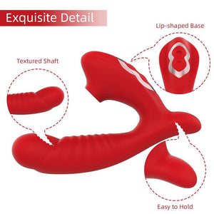 Seductiva Aura: 10-Frequency Wearable Suction & Vibration Panty Toy USB Charging & Interface Controls - Quiet Performance