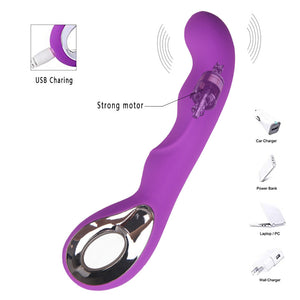 Detail: Seductiva Curve: 10-Mode G-Spot Stimulation Vibrating Dildo - Seductiva NZ