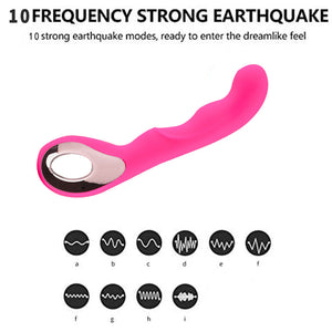 Detail: Seductiva Curve: 10-Mode G-Spot Stimulation Vibrating Dildo - Seductiva NZ
