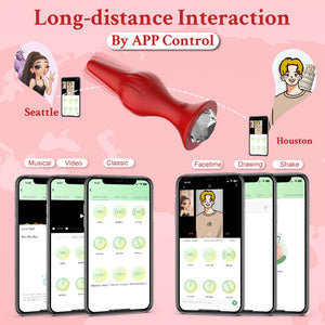 Detail: Seductiva Rose Bloom - Elegant App-Controlled Anal Plug - Seductiva NZ