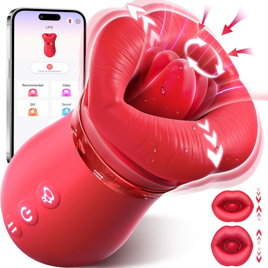 4 In1 Wireless Remote Big Mouth Massager - Body-Safe Liquid Silicone, 10 Vibration Modes for Daily Relaxation