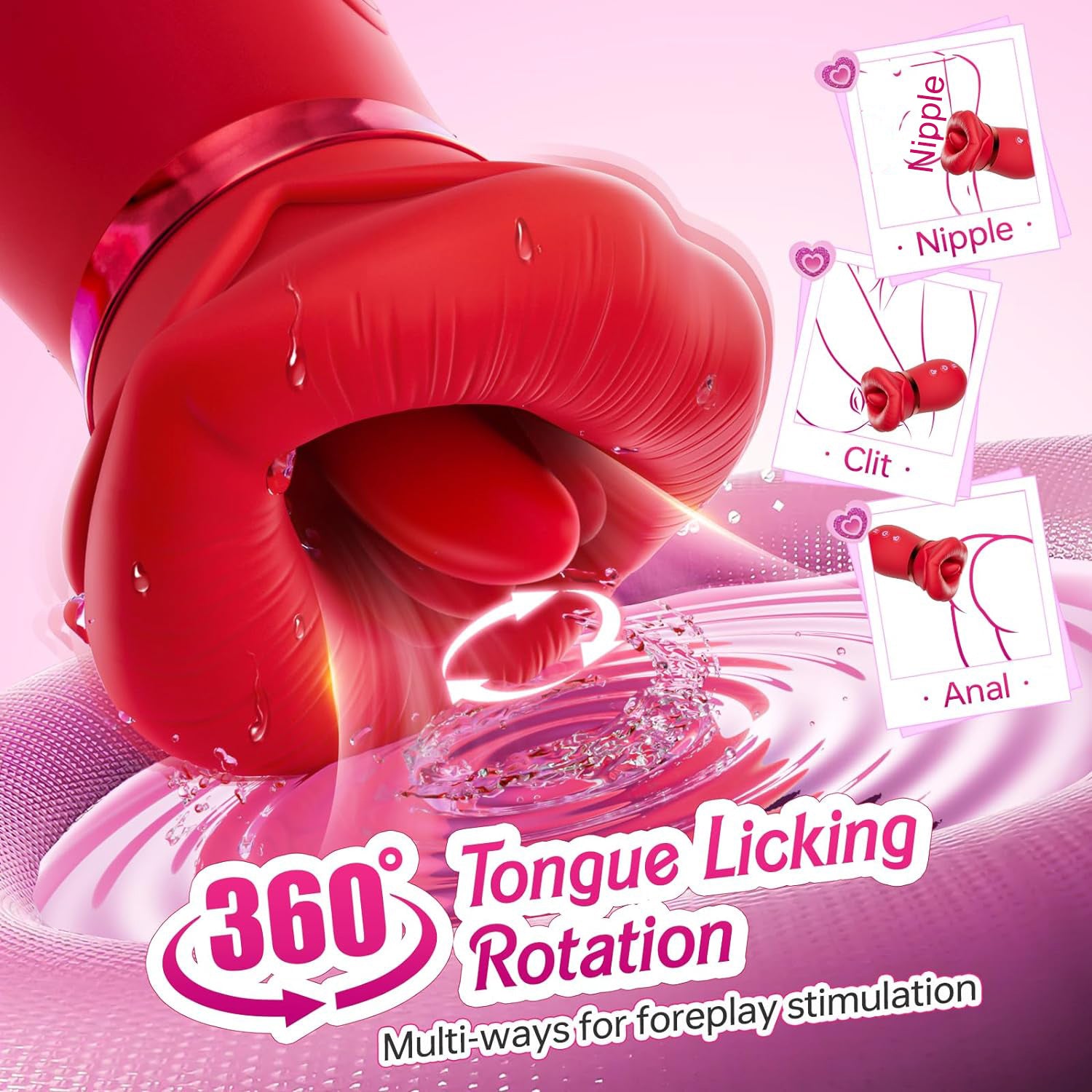 Wireless Remote Big Mouth Massager - 10 Modes by Seductiva