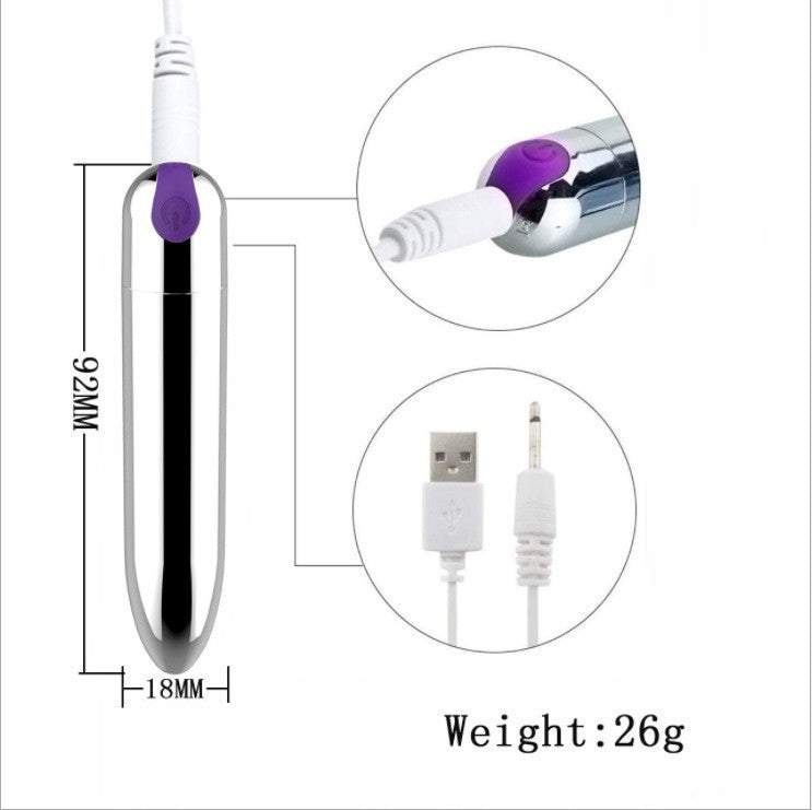 Mini 10 Speed USB Rechargeable Waterproof Bullet Vibrator For Her Personal Massager by Seductiva