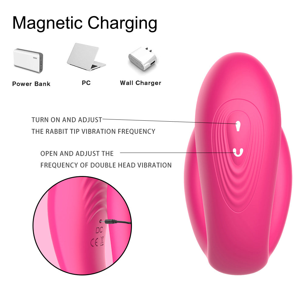 Quiet Dual-Vibration Rabbit Toy - Magnetic Charge | Body-Safe Silicone by Seductiva