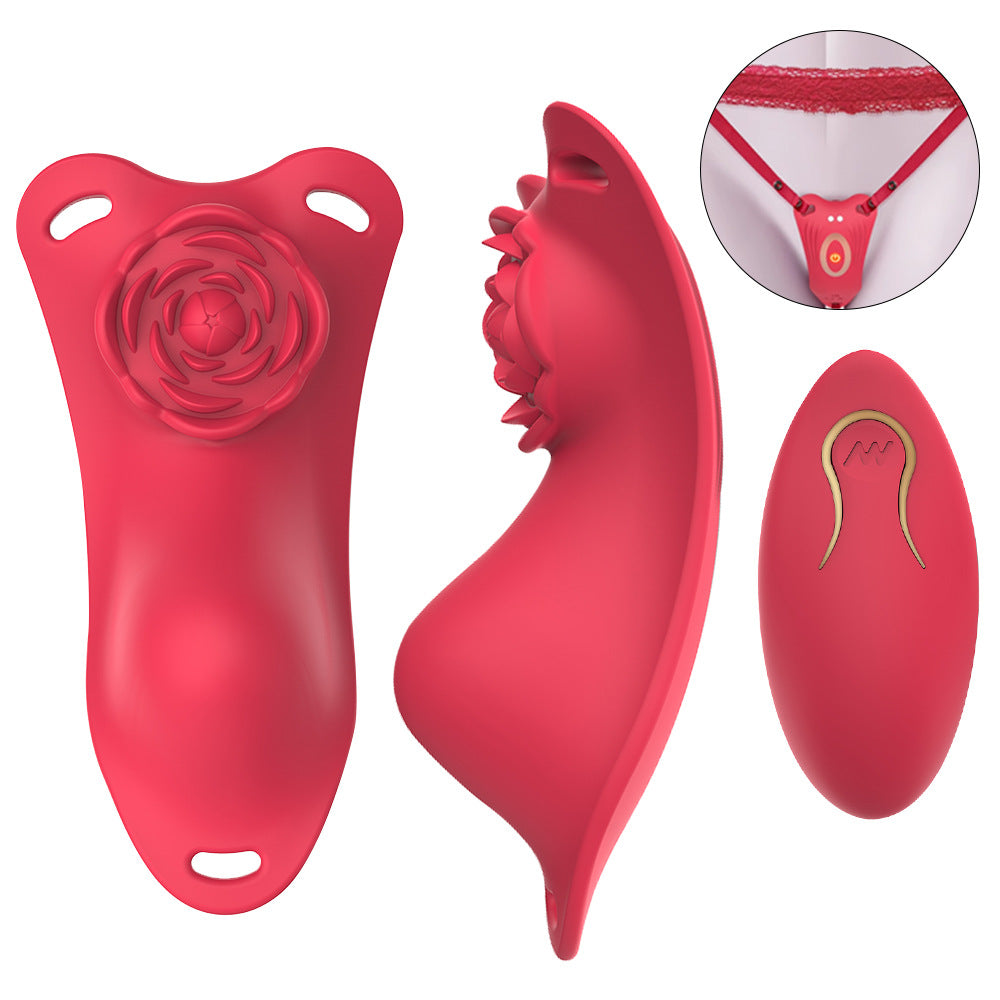 Wearable Rose Vibrator - Remote Control, 10 Modes by Seductiva