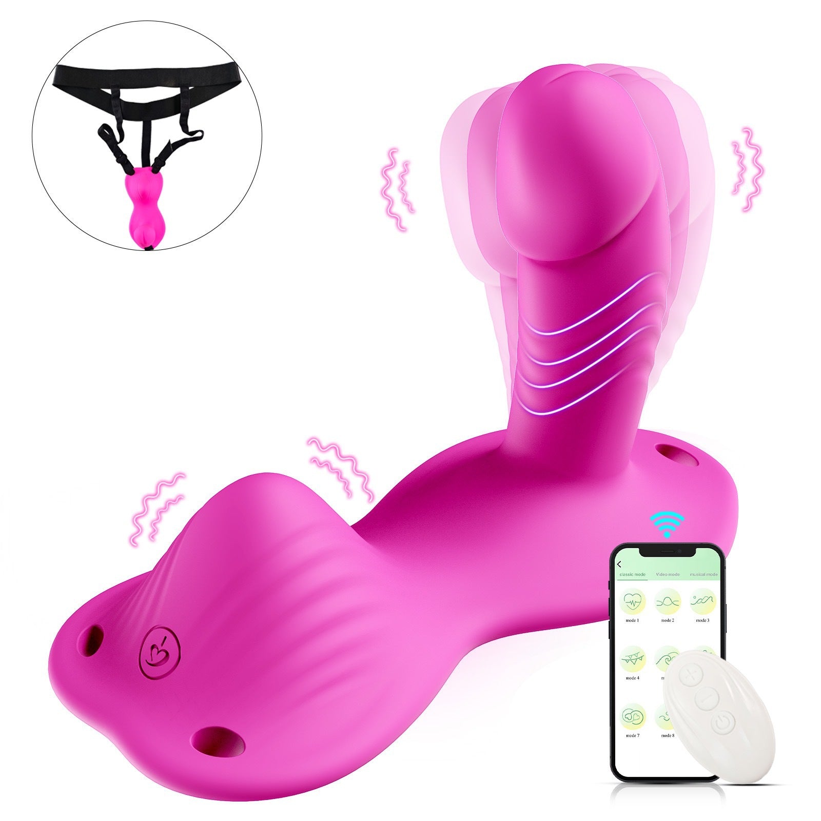 App-Controlled Riding Dildo Vibrator