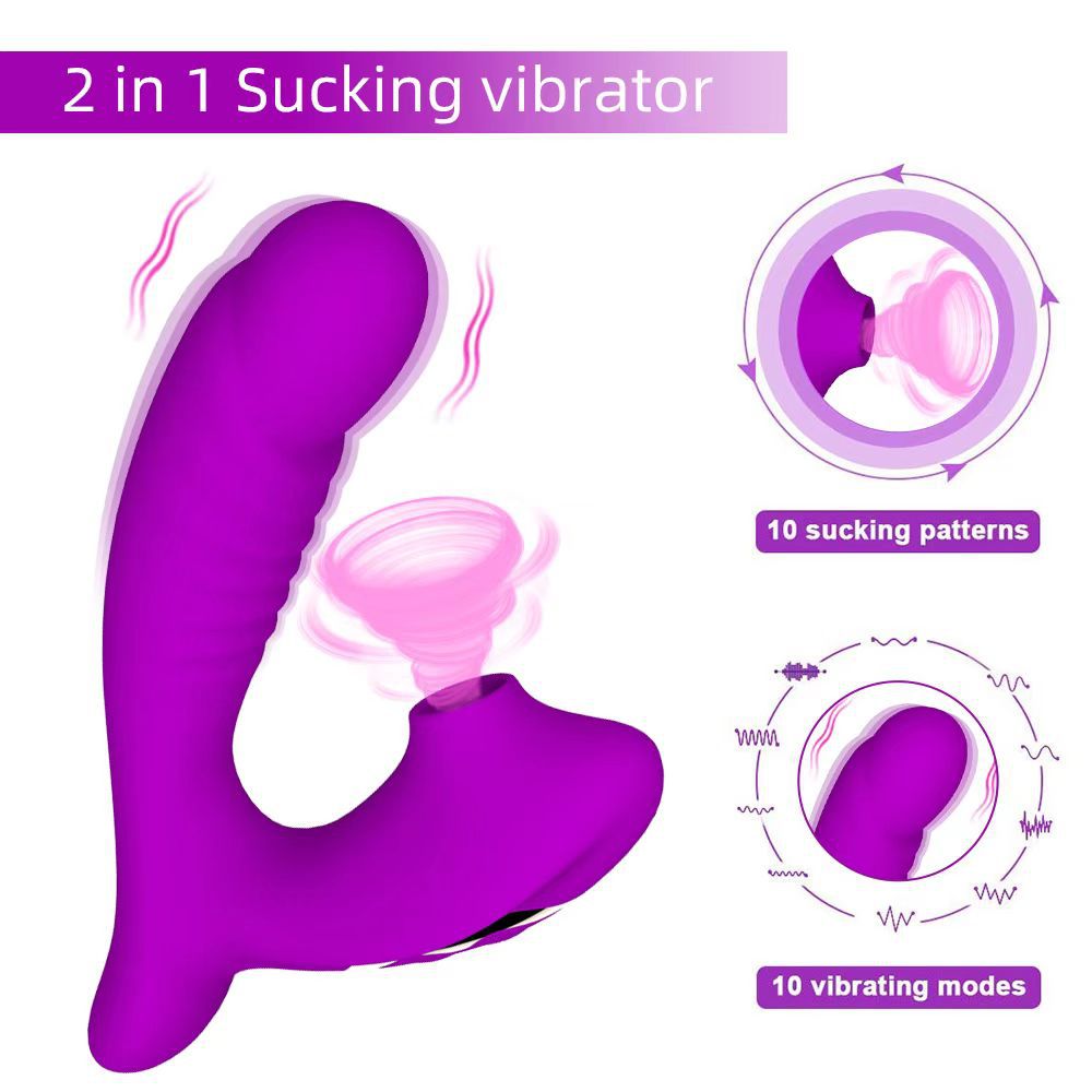 10 Frequency suction vibration modes rechargeable vibrator wearable dildo woman sex toy