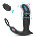 Silicone Anal Stimulator Rechargeable Dual Vibration Prostate Massager Butt Plug Vibrator With Cock Ring For Man Sex Toy