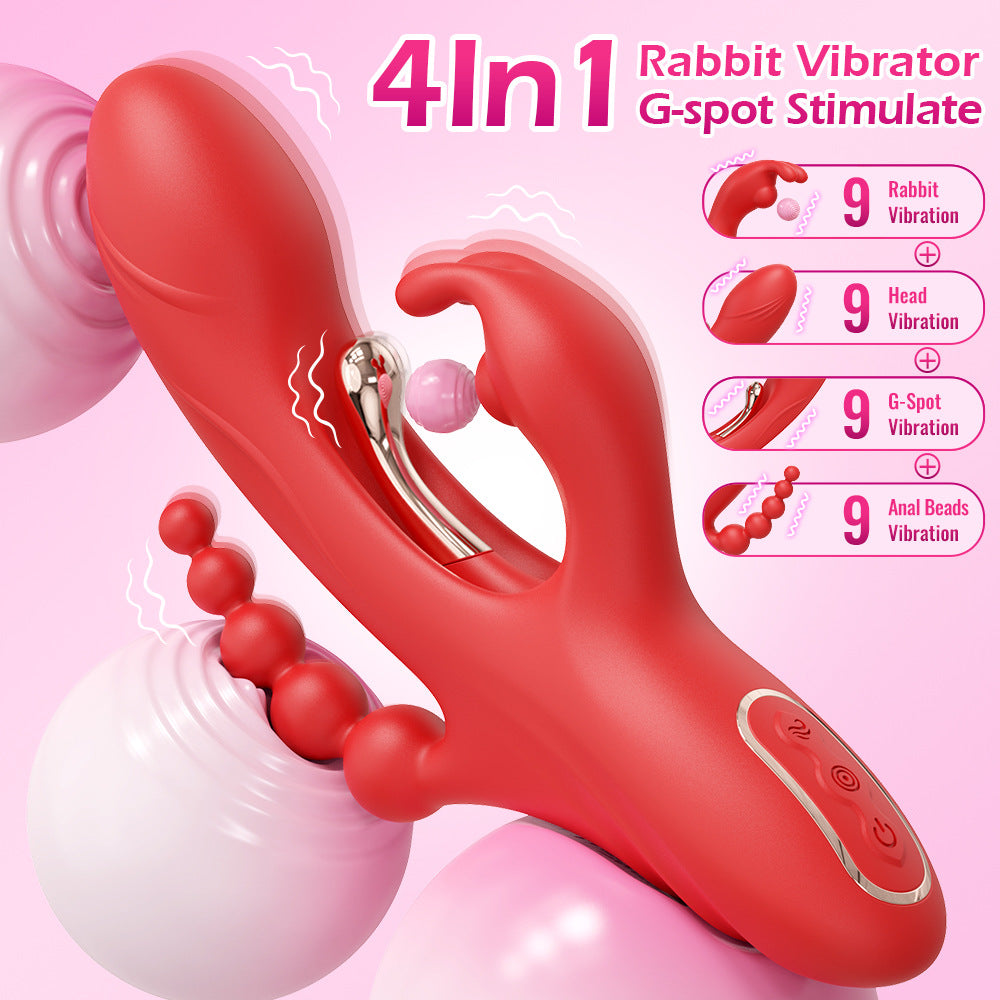 9-Mode Anal Beads Rabbit Vibrator