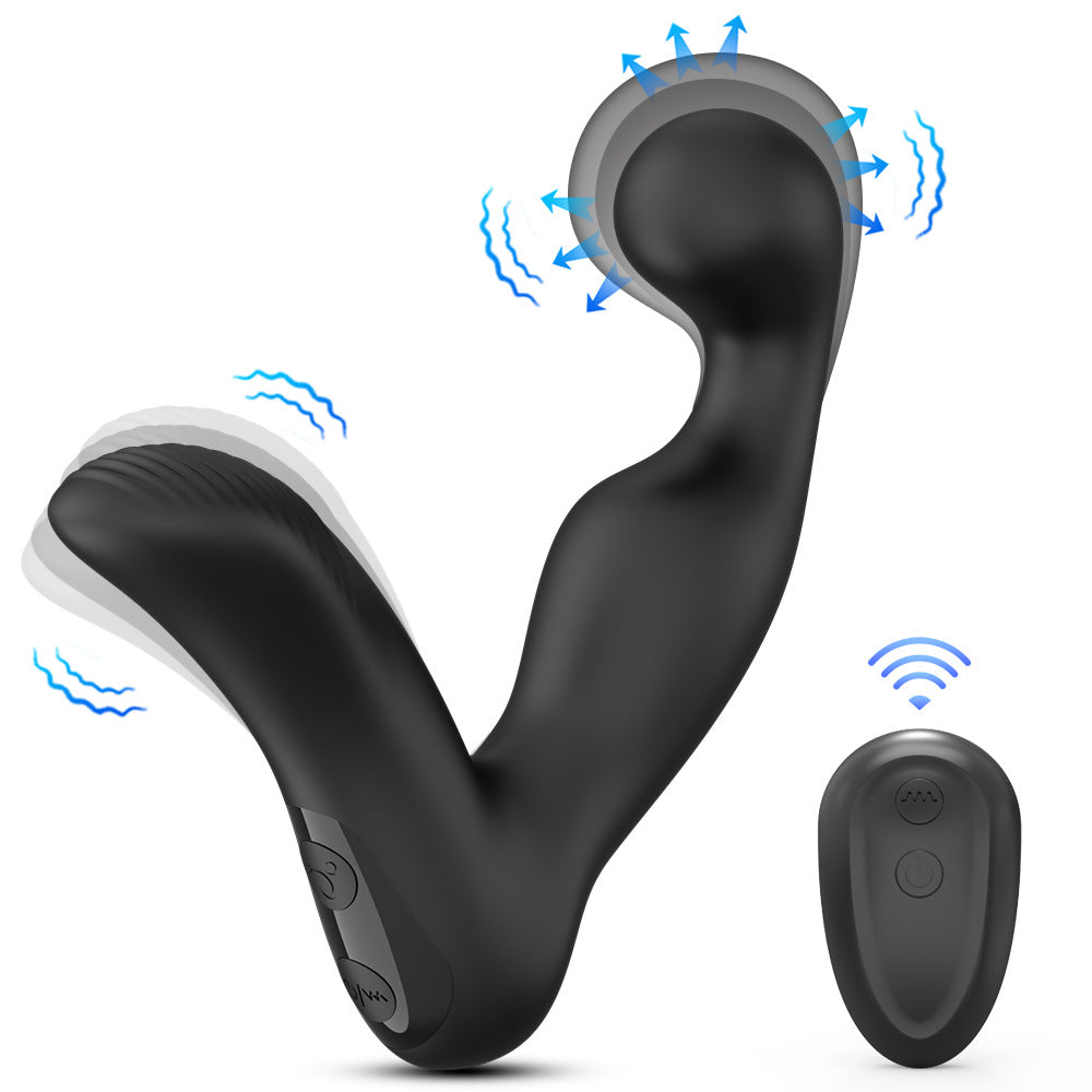 Anal Stimulator Rechargeable Dual Vibration Prostate Massager Butt Plug Vibrator