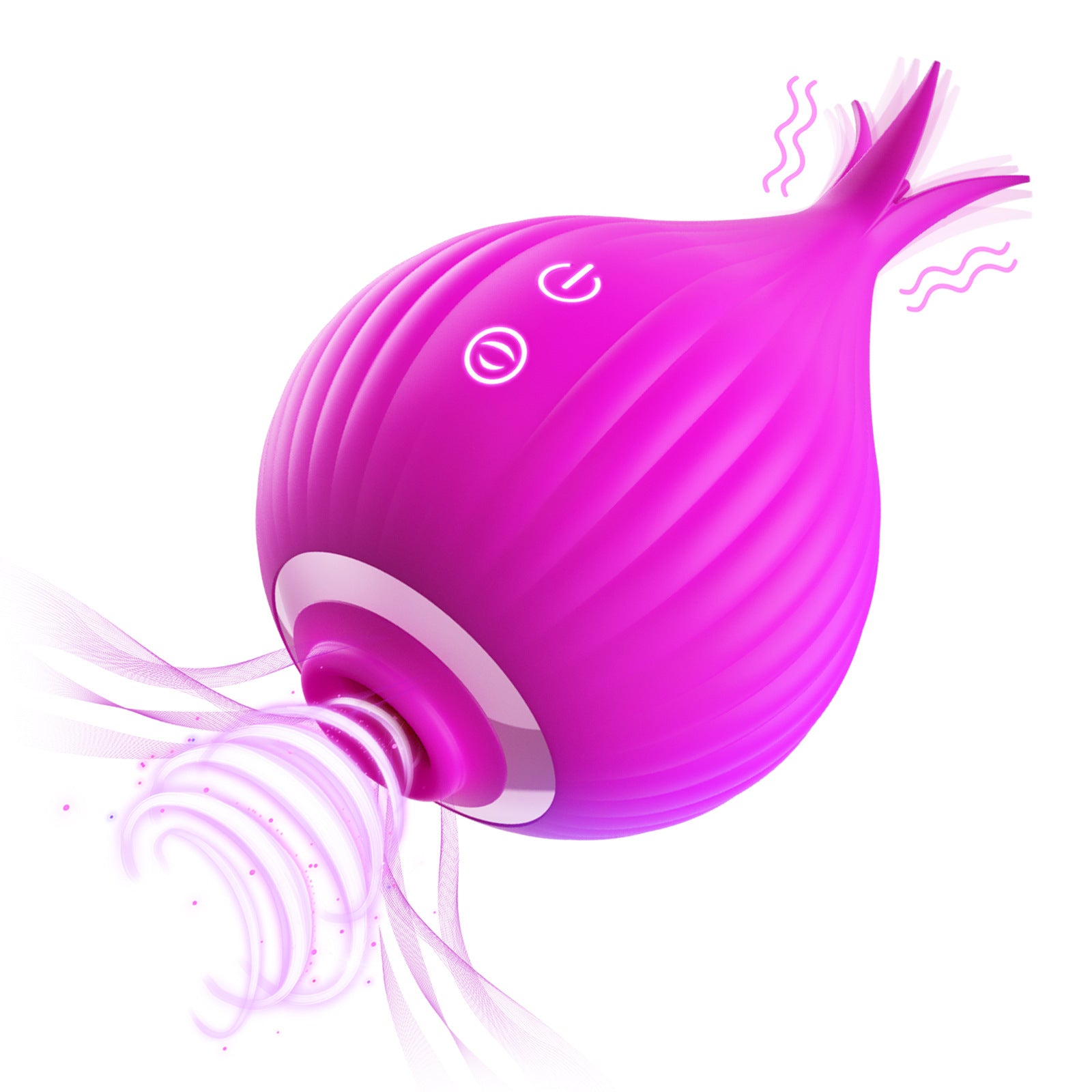 Onion-sucking egg-jumping female clitoral stimulation variable-frequency tongue licking and patting masturbation adult sex toys