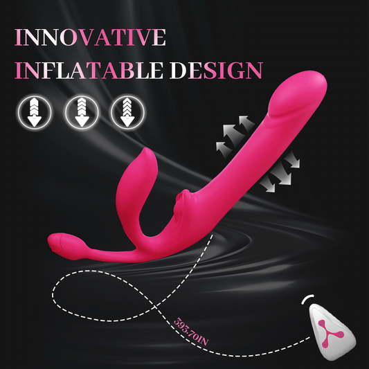 10 Vibration Modes Telescopic Massager with Remote Control
