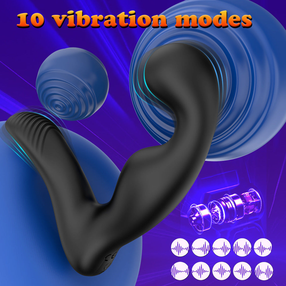 Anal Stimulator Rechargeable Dual Vibration Prostate Massager Butt Plug Vibrator