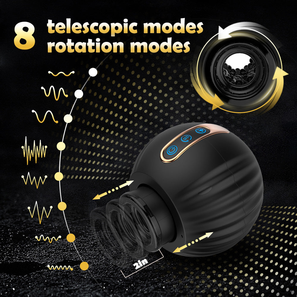 Fully automatic telescopic and rotating masturbation cup men's penis trainer male adult sex products for man&nbsp;