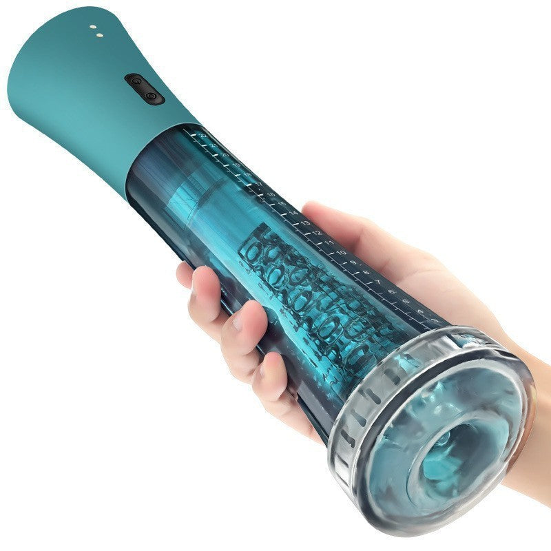 Sex Toys Men's Handheld Full-automatic Electric Vacuum Erection Pump Exercise Equipment Assisted Booster Men Masturbation Cup