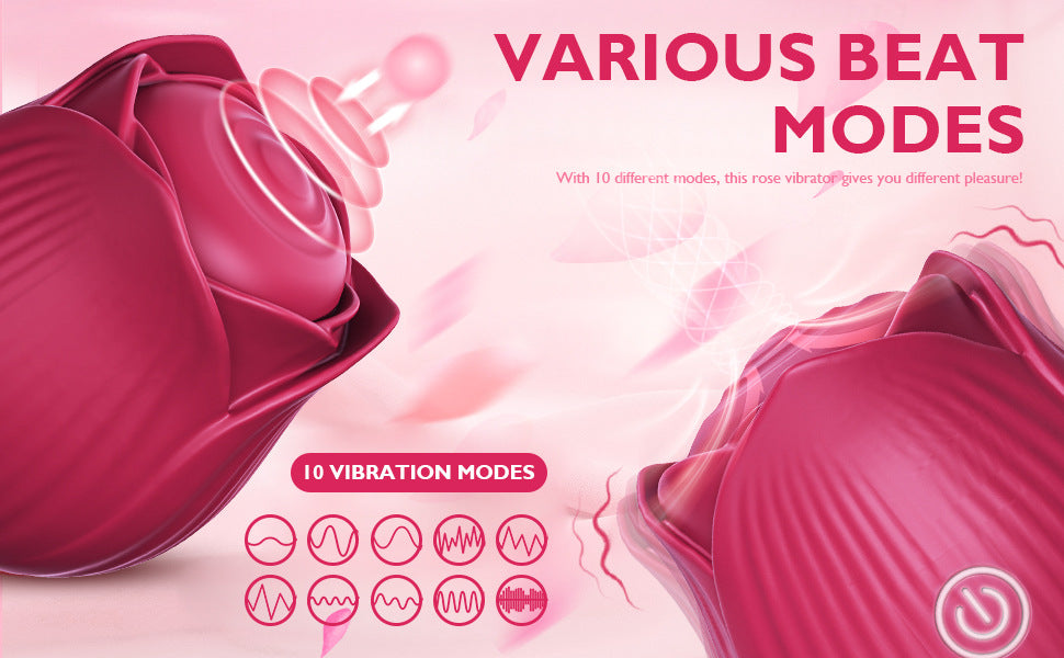 Seductiva Bloom: 10-Mode Rose Flapping Vibrator & Egg - Sensory Wellness Product Perspective - NZ Local Stock