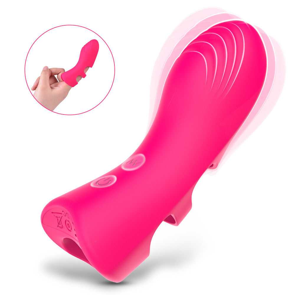 2 in 1 Ultimate Sweet Finger Vibrator 10 frequency Vibrating Couples flirt Sex Toy