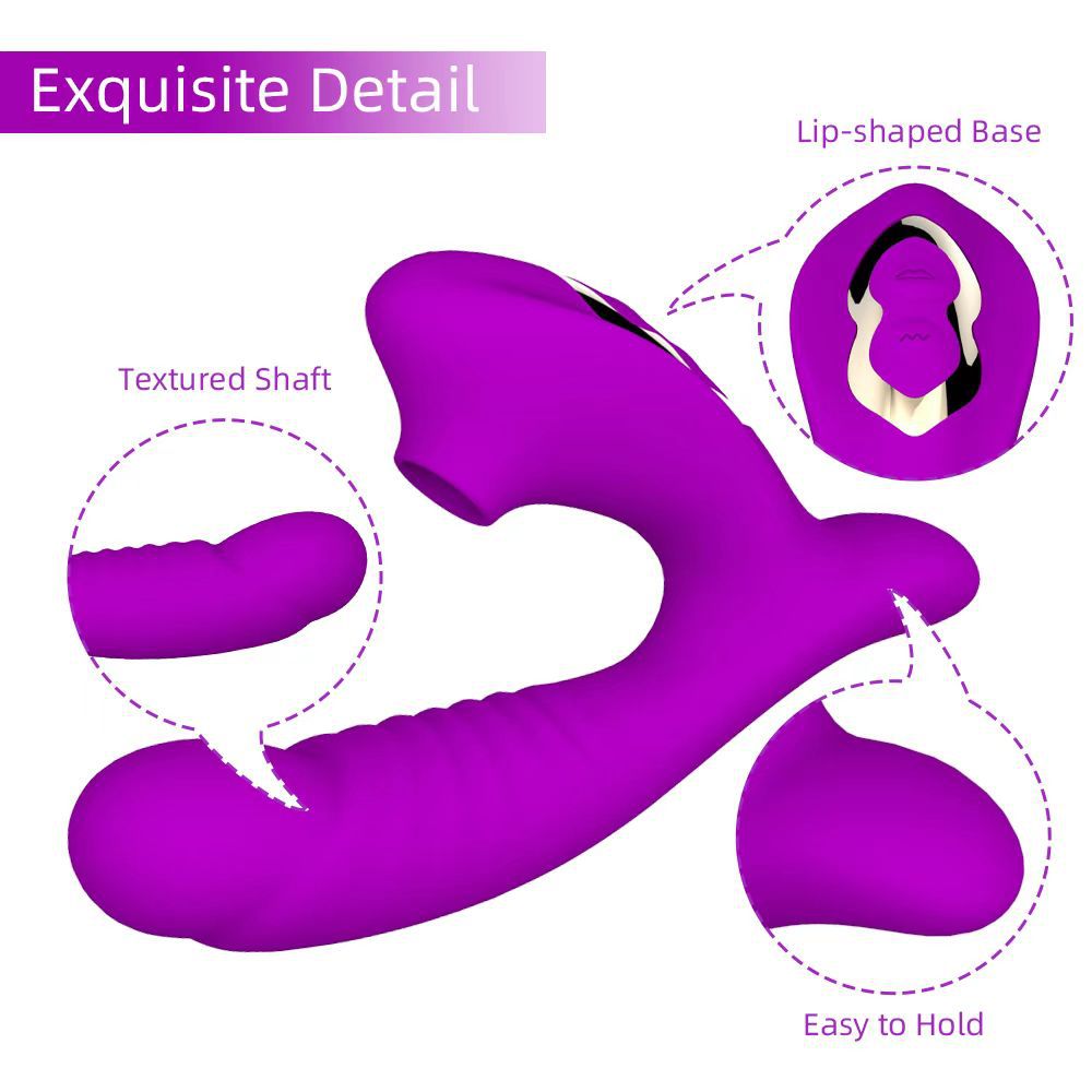 10 Frequency suction vibration modes rechargeable vibrator wearable dildo woman sex toy