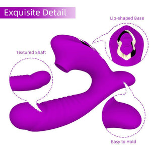Seductiva Aura: 10-Frequency Wearable Suction & Vibration Panty Toy - Sensory Wellness Product Perspective - NZ Local Stock