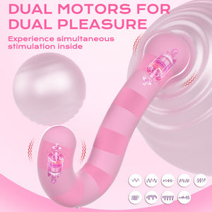 Seductiva Masturbation vibrator dual vibration AV stick backyard massage APP remote flirting sex toy Detail & Ergonomic Design - Premium Silicone - Discreet Delivery