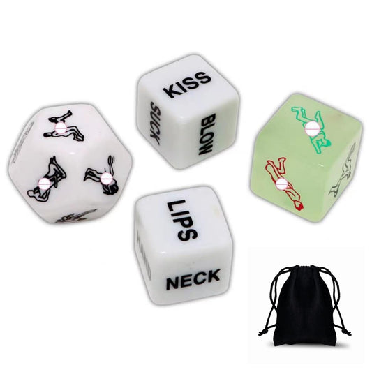 Seductiva 4-in-1 Naughty Glow-in-the-Dark Dice Game – Bedroom Fun for Couples |  - Sensual Wellness NZ