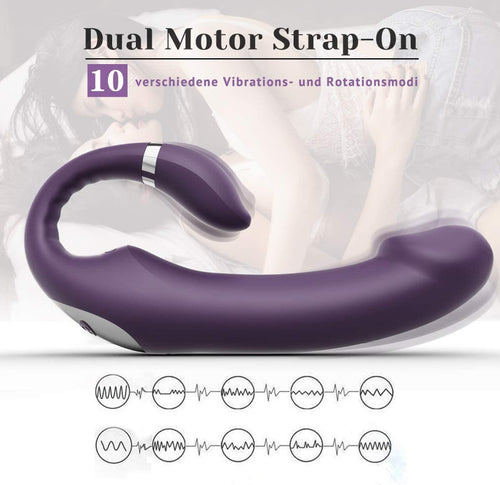 10-frequency vibration C-type female masturbation dual-motor G-spot massage stick adult sex toy