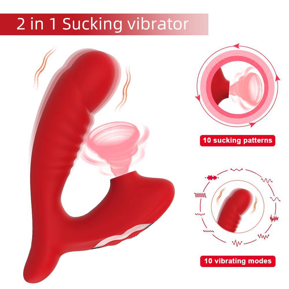10 Frequency suction vibration modes rechargeable vibrator wearable dildo woman sex toy