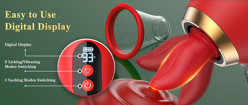 The new product tongue licker female masturbation sex toy CG point stimulation sucking vibrator for woman or couple