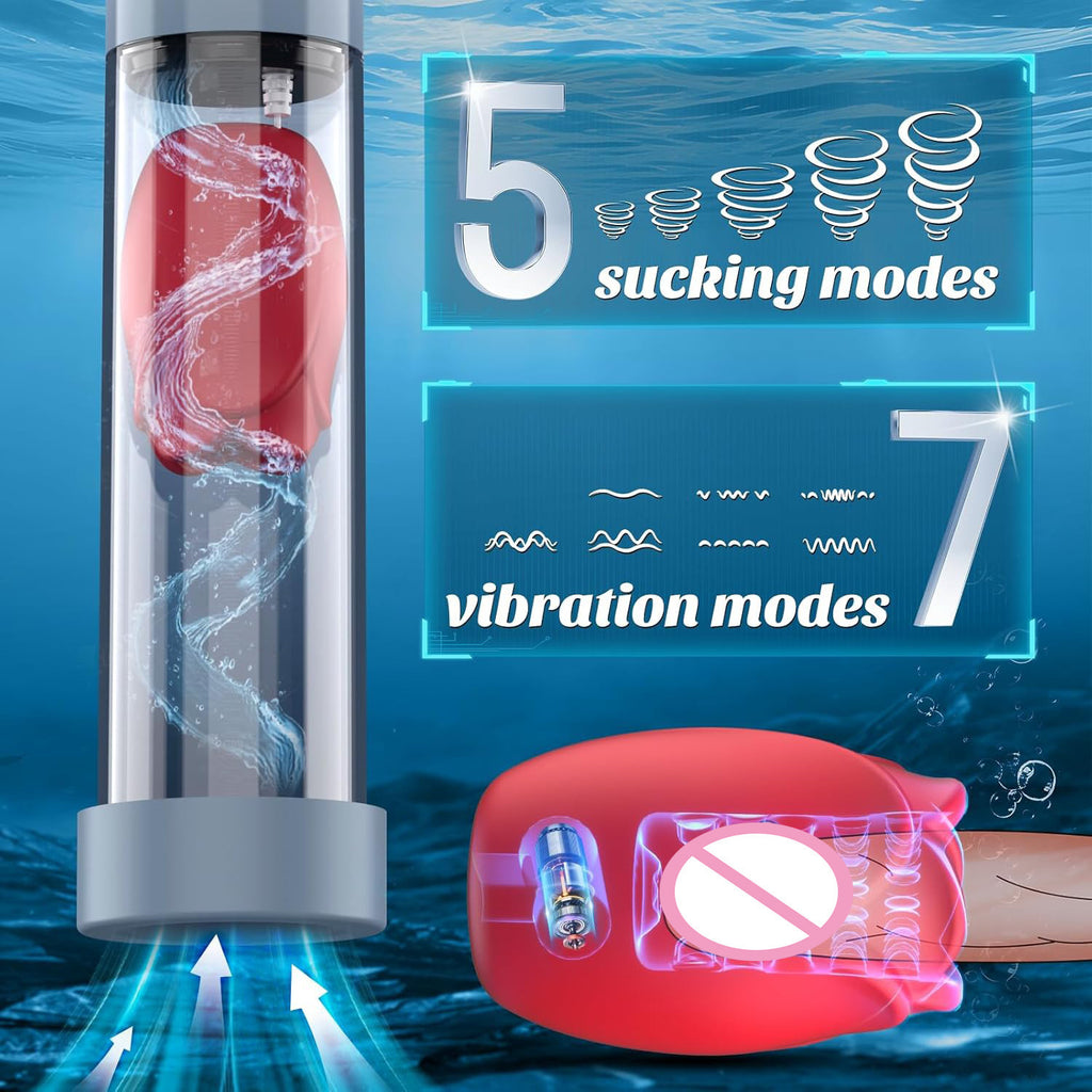 New Arrival 4In1 water bath exercise man sex toy electric vacuum suction penis pump male masturbation cup