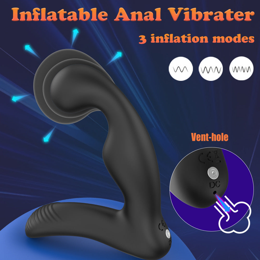 Anal Stimulator Rechargeable Dual Vibration Prostate Massager Butt Plug Vibrator